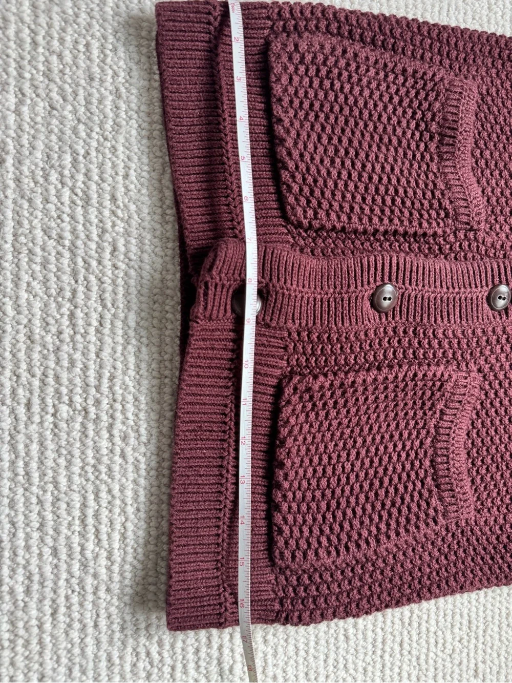 Men's J. Crew Shawl Collar Chunky Knit Cardigan - Burgundy